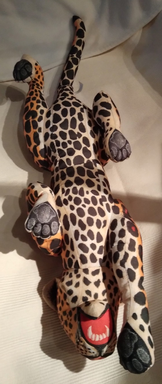 Image 1 of Großer, dekorativer Panther aus den 1980er Jahren, Fallschirmstoff