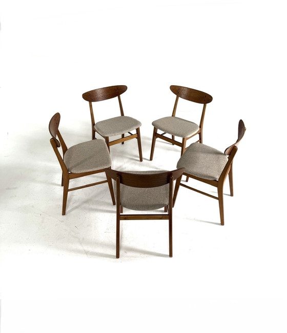 Image 1 of 5x vintage Danish Farstrup Møbler chairs '60s