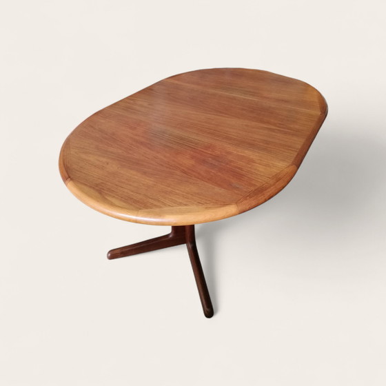 Image 1 of Vintage Danish teak extendable round dining table