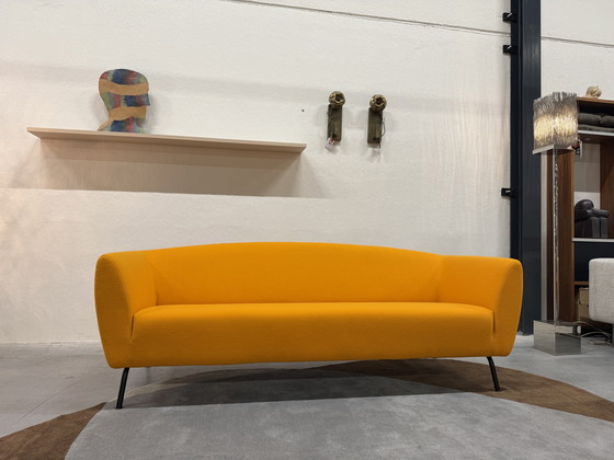 Image 1 of Gelderland 6250 Bank 3 Seater Tonus orange fabric