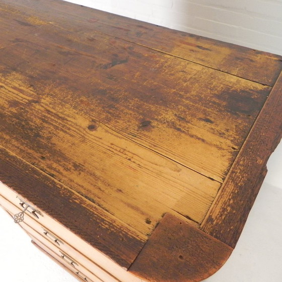 Image 1 of Ladekast Met 5 Laden en 1 Klep, Chiffoniere, Eind 19e Eeuw