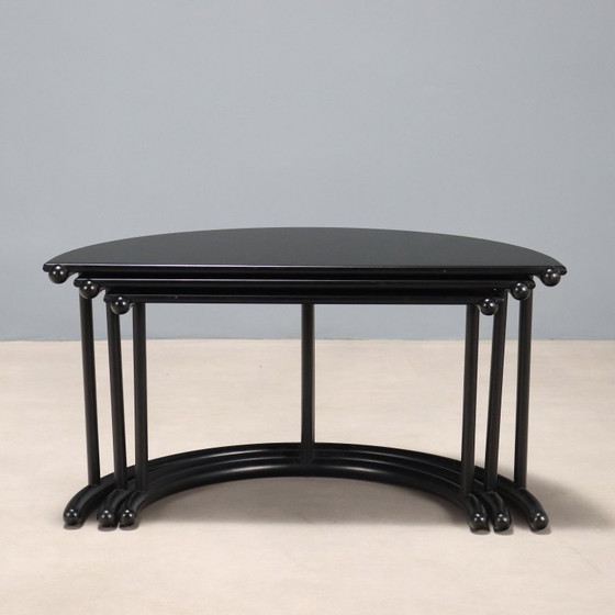 Couchtische „Tria“ von Gianfranco Frattini für Acerbis – Beistelltische, Wood (photo 9 of 9)