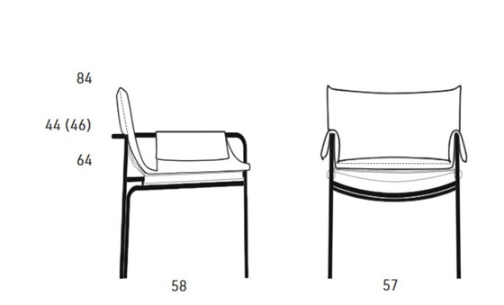 Image 1 of 2x KFF Loop dining chairs