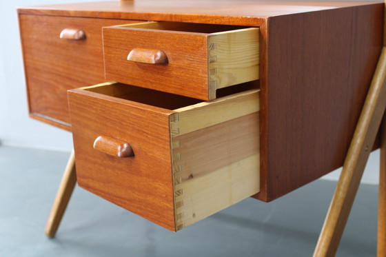 Image 1 of 1960s Danish Teak Cabinet with Mirror