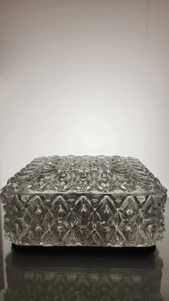 Plafoniera / Applique da parete Glashutte Limburg anni '60 – Glashütte Limburg, Plafoniere, Crystal, Ceramic (photo 3 of 12)