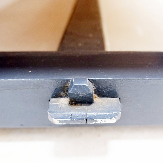 Image 1 of Vintage tweedelige kast van grijs gelakt hout - verkrijgbaar als set van twee (A)