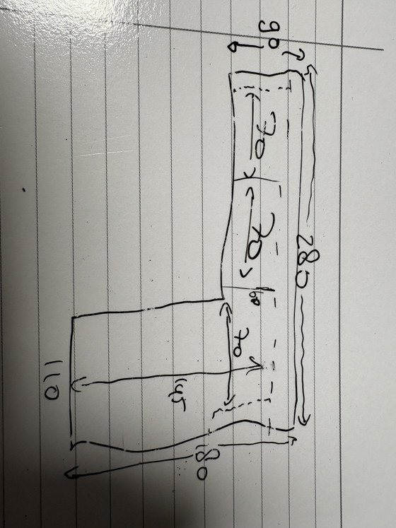 Image 1 of Canapé d'angle Xooon avec section coulissante et compartiment de rangement