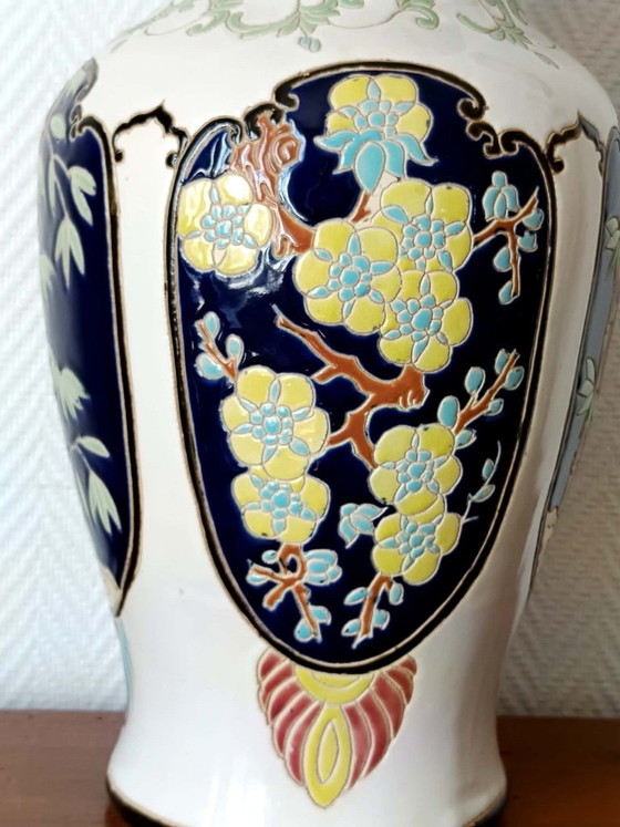 Large Japanese-style ceramic vase, 52cm (photo 9 of 11)