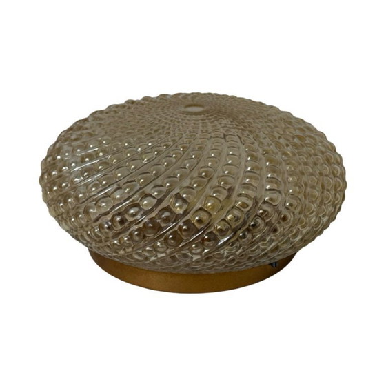 Image 1 of Plafonnier (ou applique murale) en verre pressé - Applique - Midcentury modern