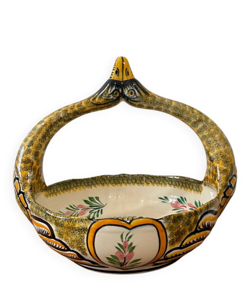 Henriot earthenware basket