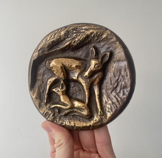 Image 1 of Rilievo in bronzo di Horst Dalbeck: Cervo