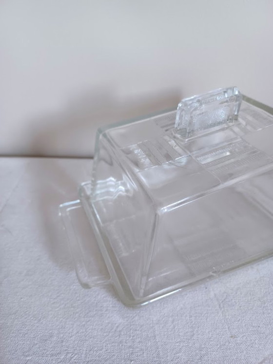 Image 1 of Val Saint Lambert 'Luxval' butter dish - Severina model - Art Deco 1935