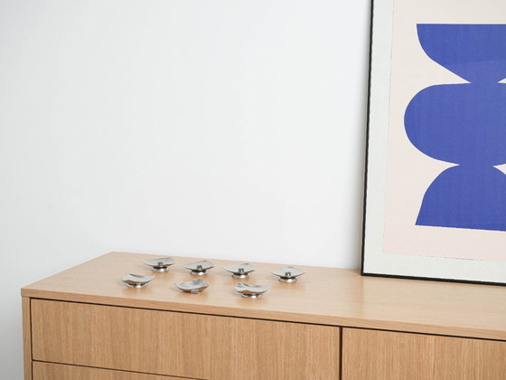 Image 1 of Set aus Stahlkerzenständern, dänisches Design, 1970er Jahre, hergestellt in Dänemark