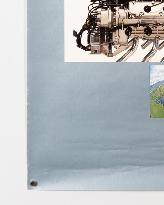 Image 1 of Porsche PFM 3200 in giro per il mondo – 1985 – Poster originale Porsche d'epoca – Motorsport d'epoca – 102x76 cm