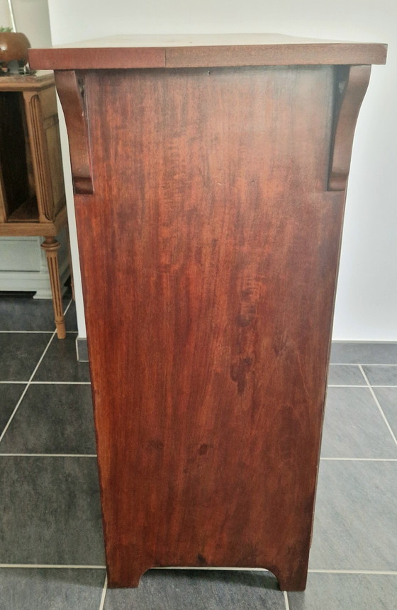 Image 1 of Mahoniehouten dressoir, gesigneerd Maple & Co - 19e eeuw