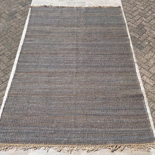 Brinker Carpets Festival Jute Slam Ink Blue Rug - 200x290cm