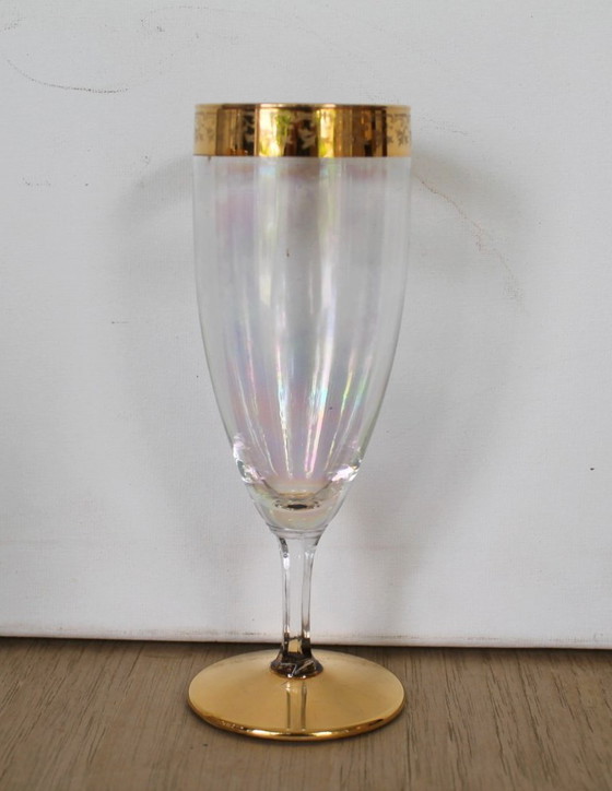 Image 1 of Set di 5 calici da champagne italiani, vintage anni '60