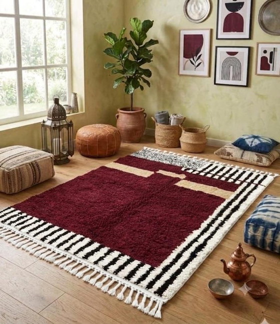 Alfombra Béni Ourain, artesanía tradicional tejida a mano, tamaño 1,5/2,5 m – Accupunto, Wool (photo 8 of 8)