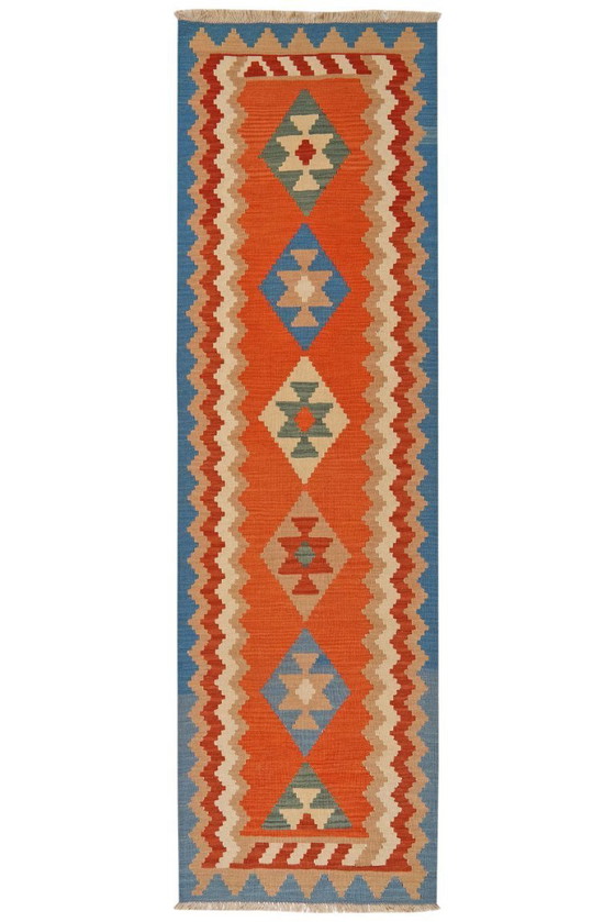 Image 1 of Hand-woven kilim gashgai 298 x 88 cm