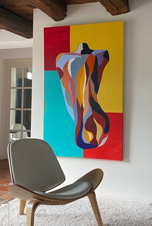 pintura acrílica sobre lienzo