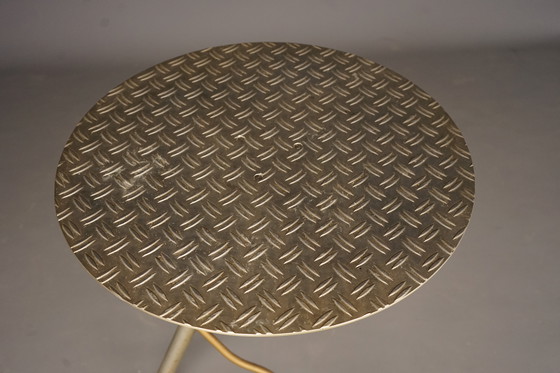 Image 1 of Postmoderne industriële metalen tuintafel, jaren 1980