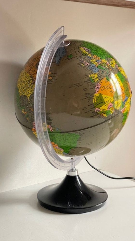 Image 1 of Illuminated Earth Globe Made in Italy