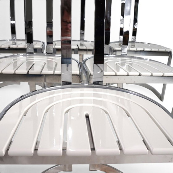 Image 1 of Set di 6 sedie da pranzo postmoderne Allmilmö, 1980