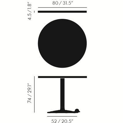 Image 1 of Tom Dixon Roll Base side table