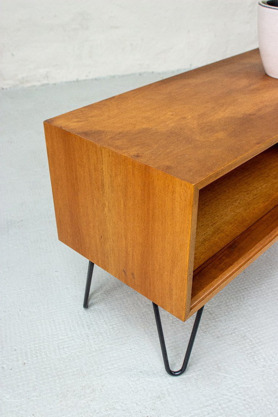 Vintage ladekast, dressoir, midden-eeuwse stijl (jaren 60), teak, walnoot – Franzmeyer Möbel, Ladekasten, Wood (photo 8 of 8)