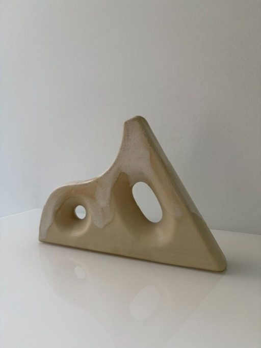 Organic ceramic design vase – ecru/cream – vazen (photo 2 of 13)