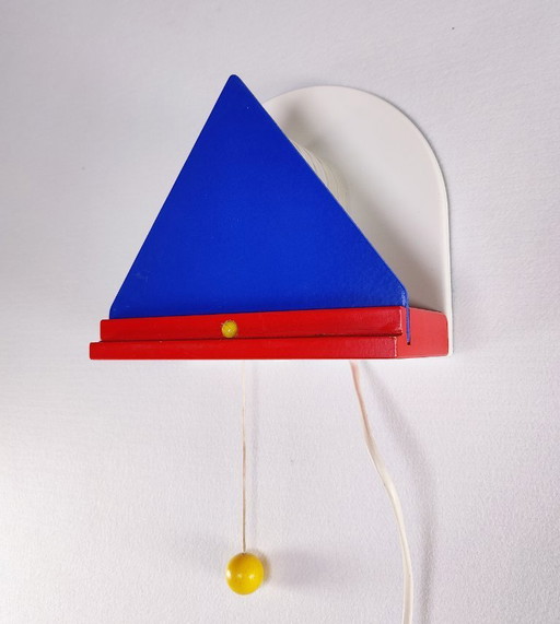 Lámpara de pared Stoja vintage de Ikea de los años 80-90, estilo posmoderno Memphis Milano.