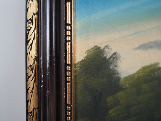 Image 1 of Tableau "Le paysage avec les collines", design scandinave, années 1970, par V. Kier