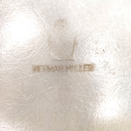 Image 1 of Vintage set van 4 fiberglas eetkamerstoelen van Eames - Herman Miller