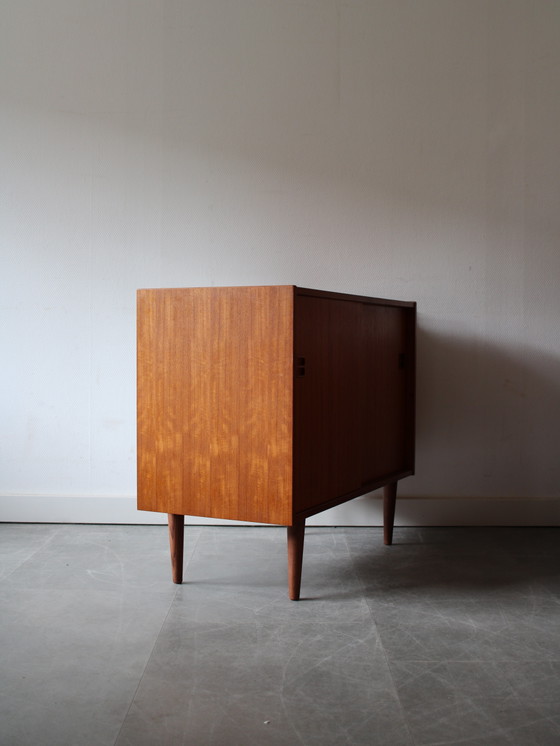 Image 1 of Vintage Danish Teak Sliding Door Wardrobe