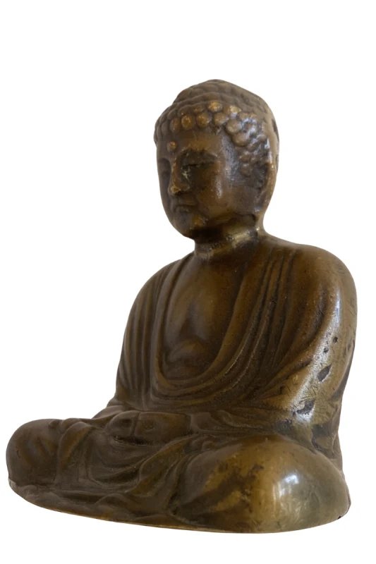 Estatua japonesa de Buda de bronce macizo – Esculturas, Bronze (photo 3 of 11)