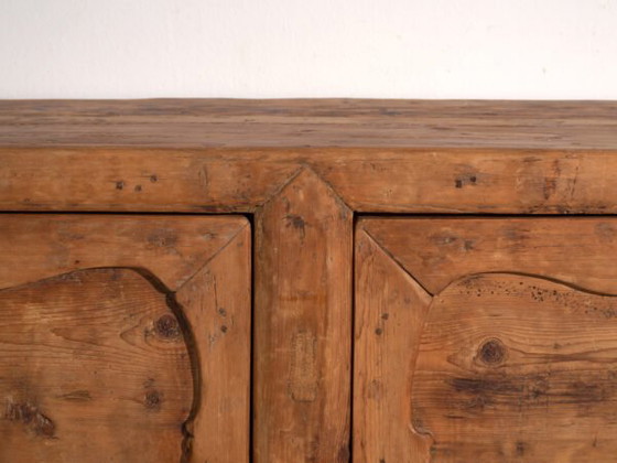 Antique tall sideboard with two doors (c.1920) – High Boards, Wood (photo 17 of 33)