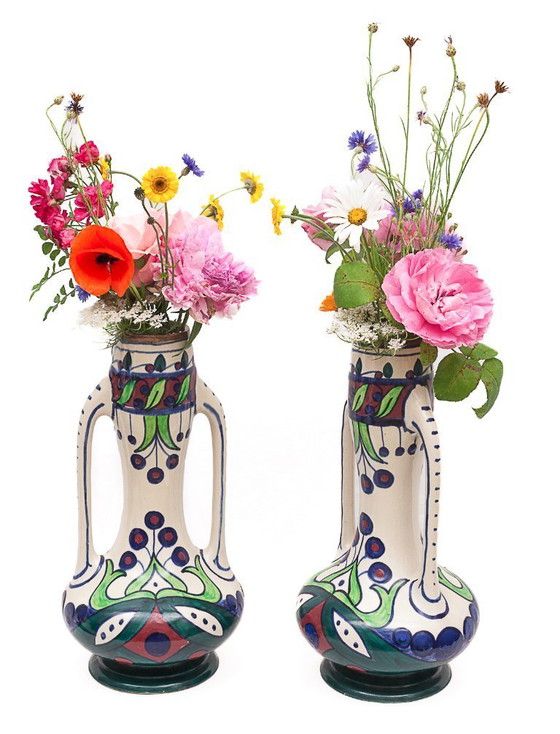 Image 1 of Pair of Art Nouveau vases