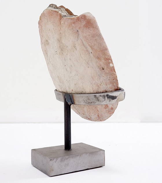 Image 1 of massive septarian nodule on base - Belgium