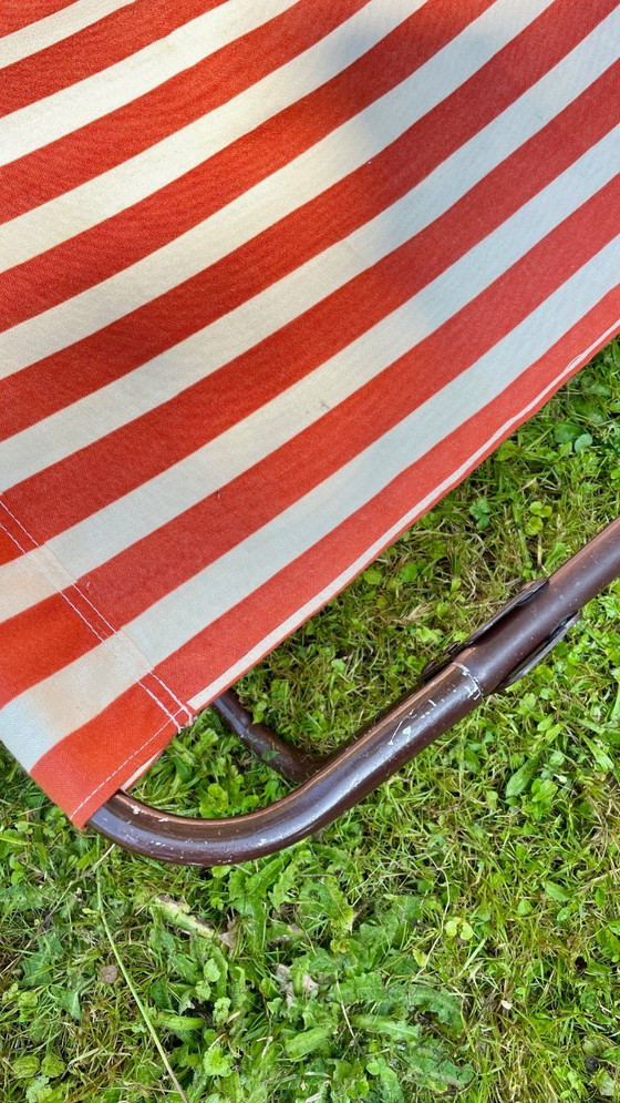 Image 1 of Vintage draagbare ligstoel