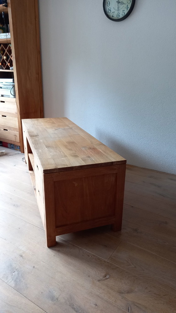 Image 1 of Meuble TV mural en teck massif