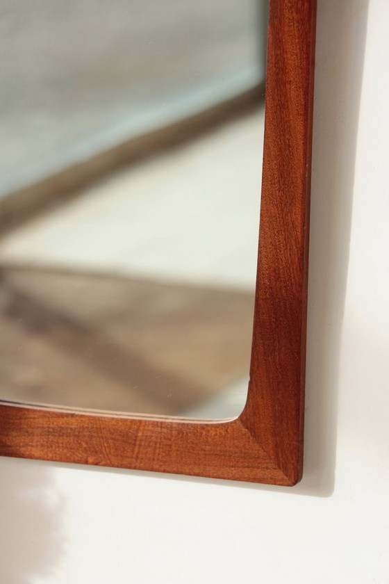 Image 1 of Rectangular teak mirror - Vintage - 03.05.24.02