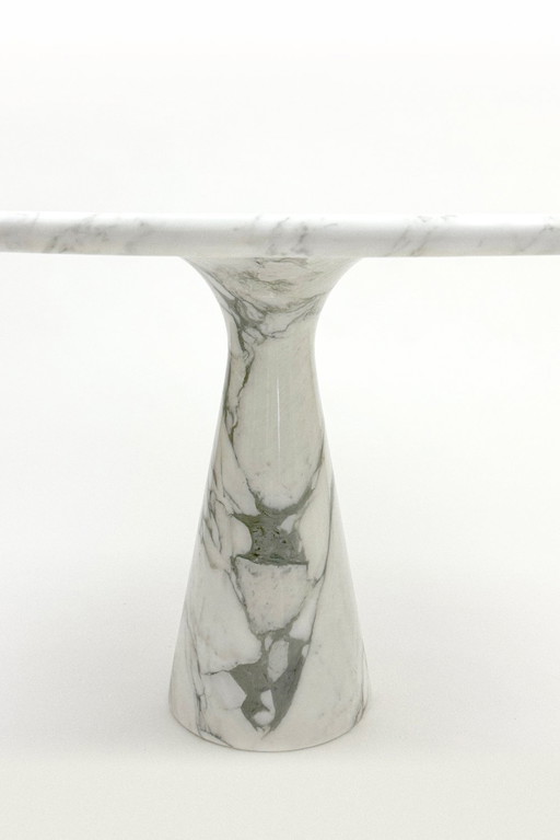 Skipper M1 Round Dining Table in Marble by Angelo Mangiarotti