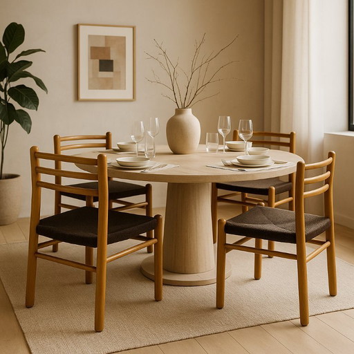 Jaren 70 eetkamerstoelen vintage