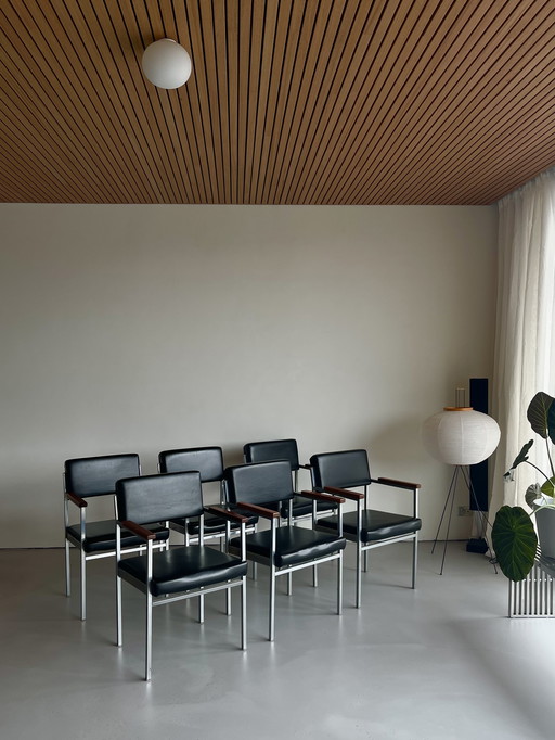 6 Vintage brutalist chairs
