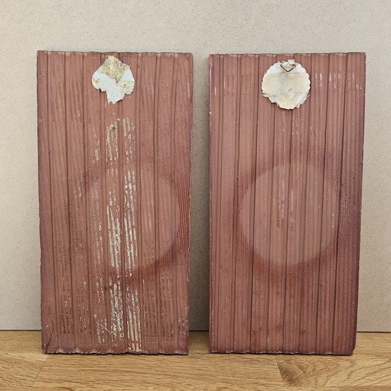 Image 1 of Set Agrob Isma Keramik Wanddeko Fliesen Fische Boote Vintage Retro 70er