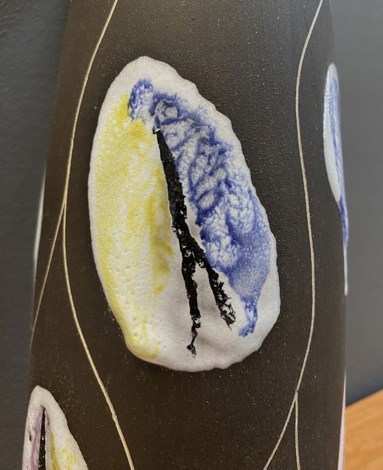 Image 1 of Bay-Vase Modell 245-40 Dekor Kongo Design von Bodo Mans 1958