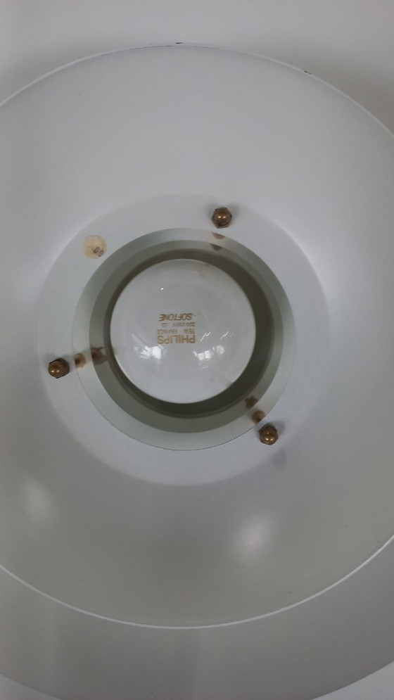 Image 1 of Plafonnier scandinave en métal, lampe en forme de bol/lampe annulaire, années 70/80