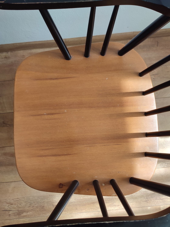 Image 1 of Silla escandinava de huso, silla de huso de madera