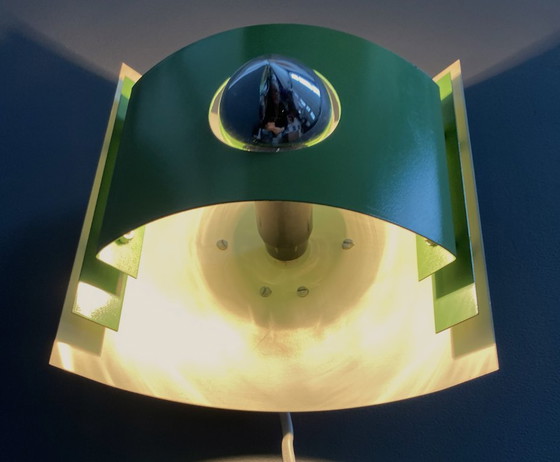 Image 1 of Applique murale Anvia Holland en métal vert, style années 1970, ère spatiale