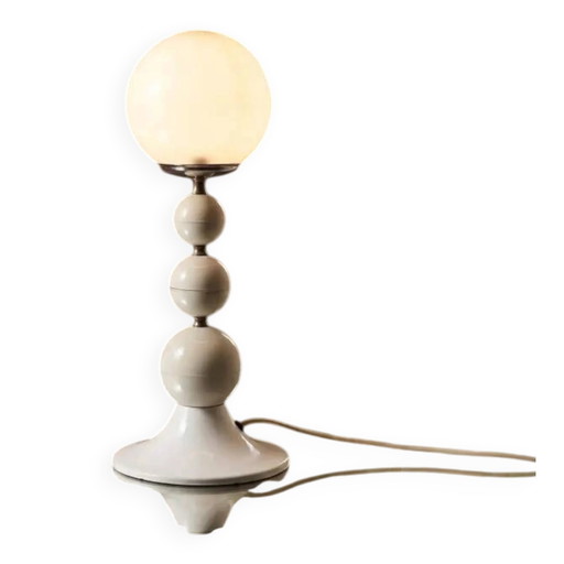 Space Age Tafellamp Goffredo Reggiani Italië 1970 | Vintage Italiaans Design Licht Metaal Chroom Woonkamer Verlichting